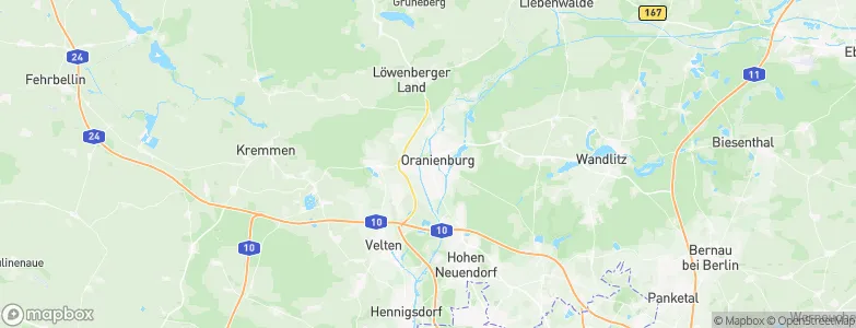 Oranienburg, Germany Map