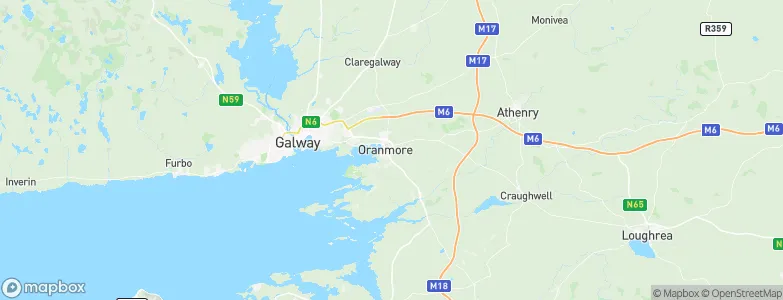 Oranmore, Ireland Map