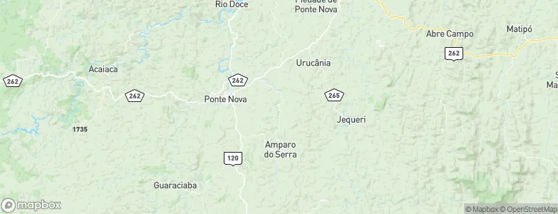 Oratórios, Brazil Map