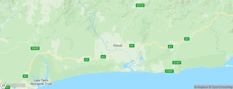 Orbost, Australia Map