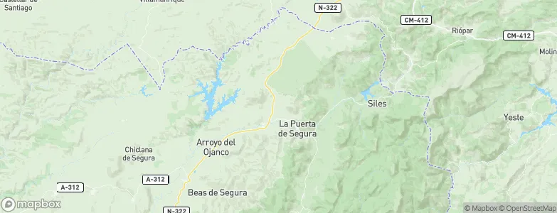 Orcera, Spain Map