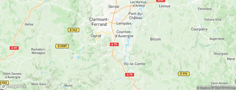 Orcet, France Map
