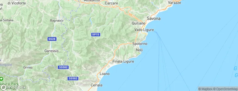 Orco Feglino, Italy Map