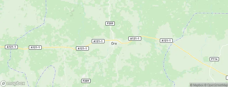 Ore, Nigeria Map