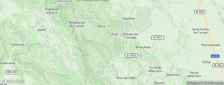 Orea, Spain Map