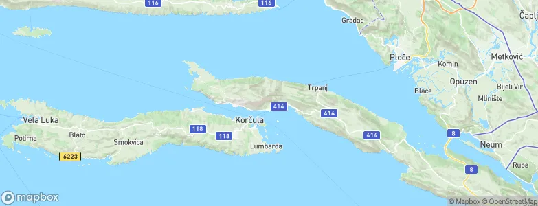 Orebić, Croatia Map