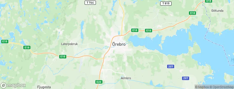 Örebro, Sweden Map