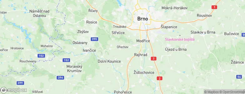 Ořechov, Czechia Map