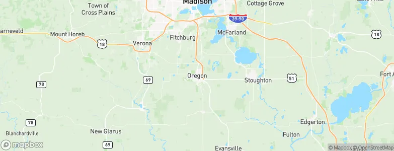 Oregon, United States Map