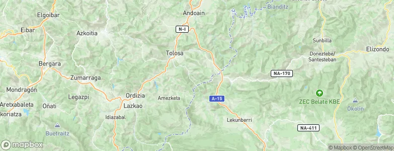 Orexa, Spain Map