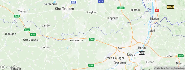 Oreye, Belgium Map