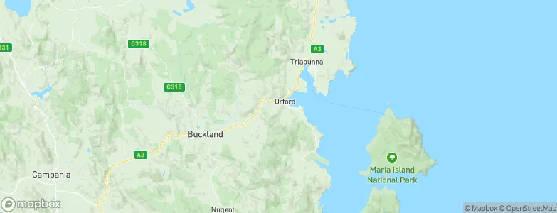 Orford, Australia Map