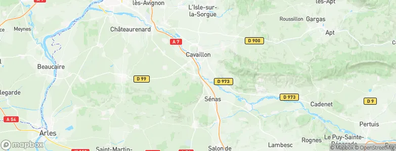 Orgon, France Map