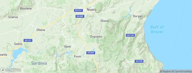 Orgosolo, Italy Map