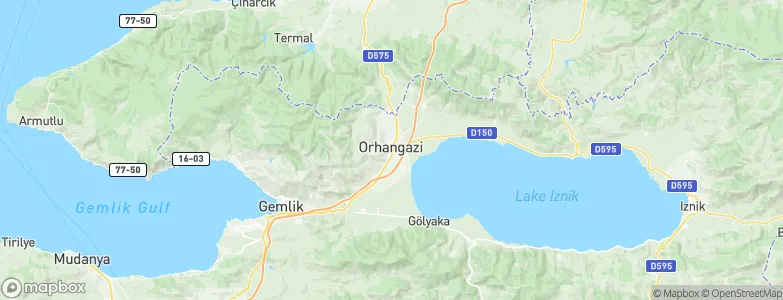 Orhangazi, Turkey Map