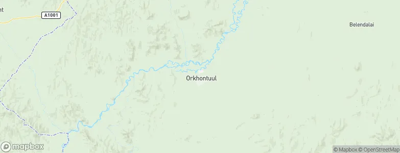 Orhontuul, Mongolia Map