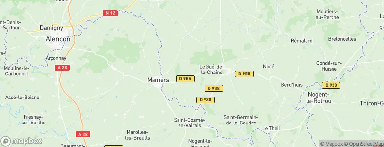 Origny-le-Butin, France Map