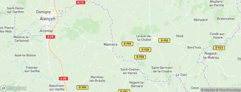 Origny-le-Roux, France Map