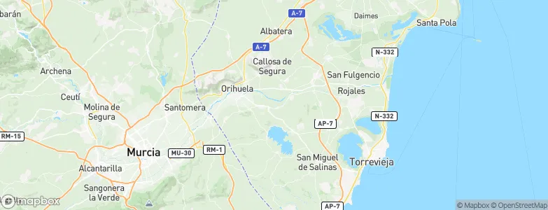 Orihuela, Spain Map