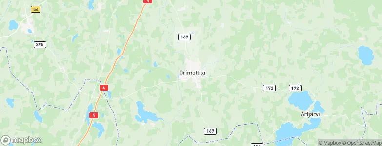 Orimattila, Finland Map