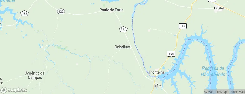 Orindiúva, Brazil Map
