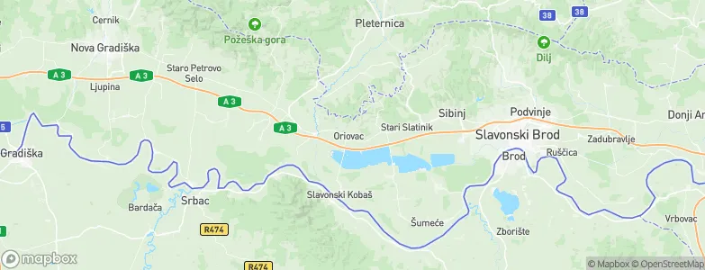 Oriovac, Croatia Map