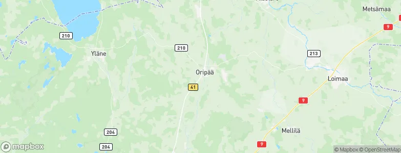 Oripää, Finland Map