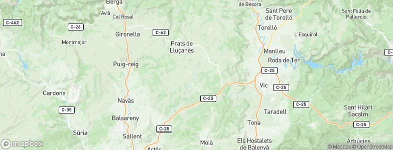 Oristà, Spain Map