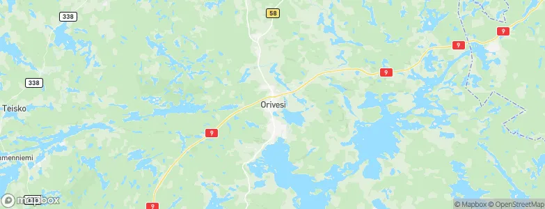 Orivesi, Finland Map