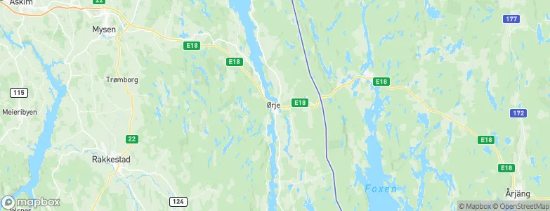Ørje, Norway Map