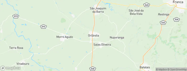 Orlândia, Brazil Map