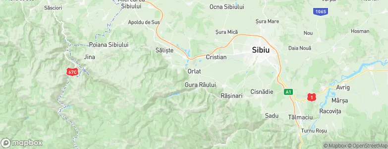 Orlat, Romania Map