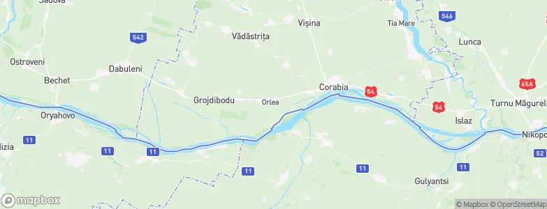 Orlea, Romania Map