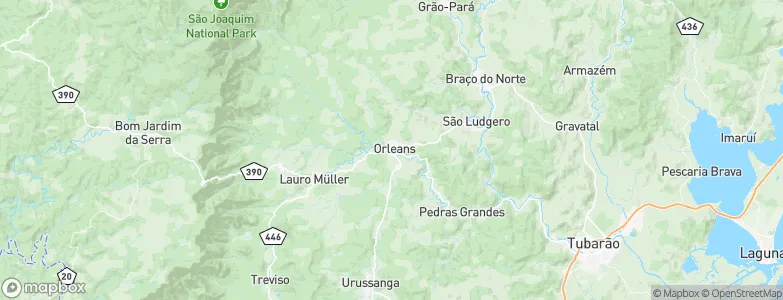Orleans, Brazil Map