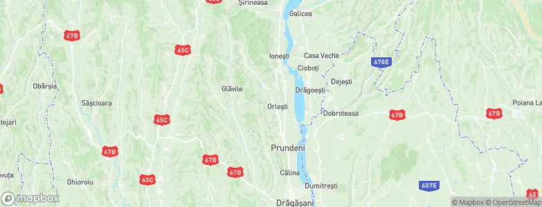 Orleşti, Romania Map