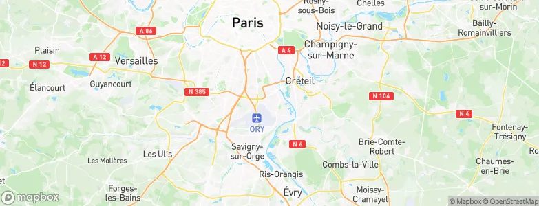 Orly, France Map