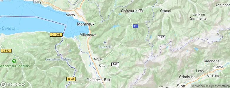 Ormont-Dessous, Switzerland Map