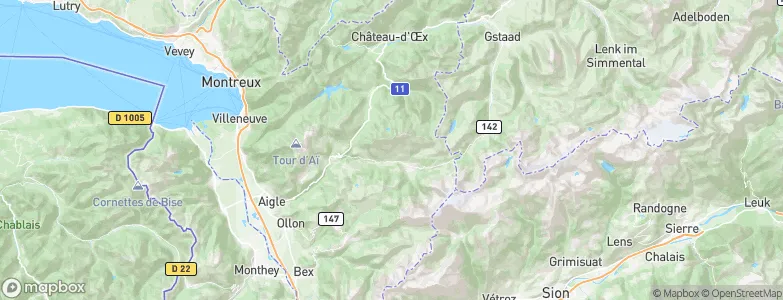 Ormont-Dessus, Switzerland Map