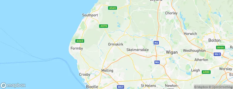Ormskirk, United Kingdom Map