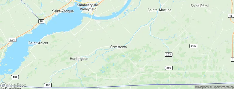 Ormstown, Canada Map