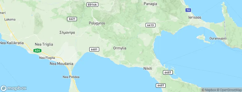 Ormylia, Greece Map