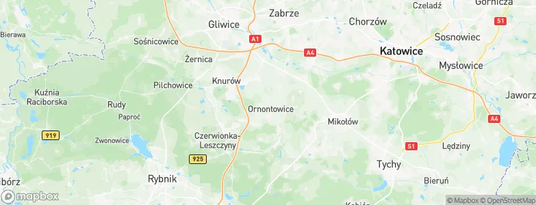 Ornontowice, Poland Map