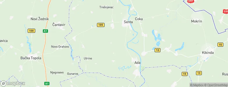 Orom Breg, Serbia Map