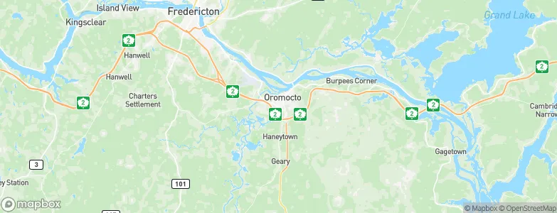 Oromocto, Canada Map