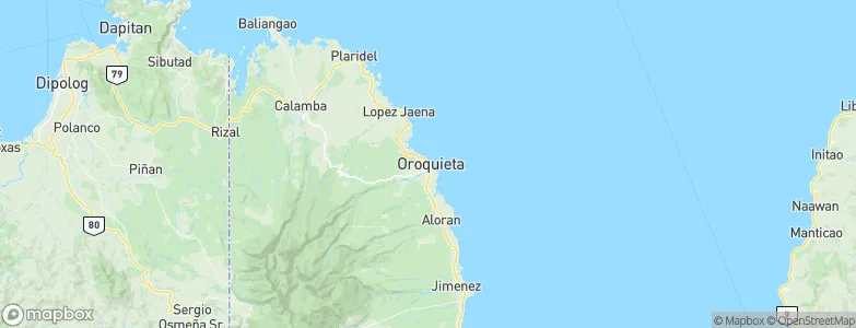 Oroquieta, Philippines Map