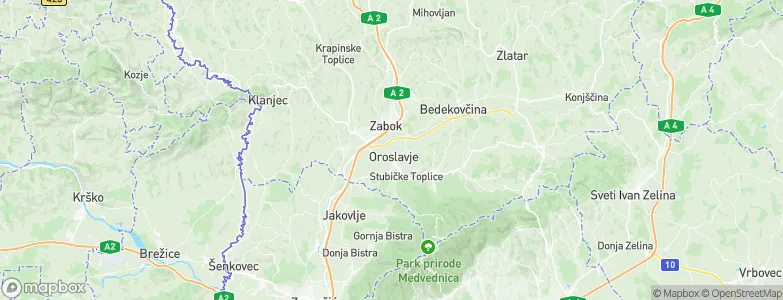 Oroslavje, Croatia Map