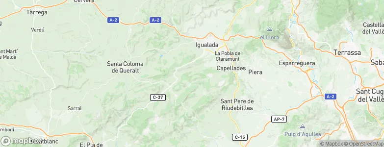 Orpí, Spain Map