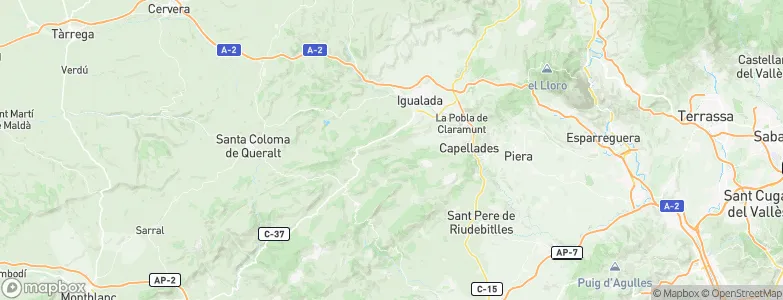 Orpí, Spain Map