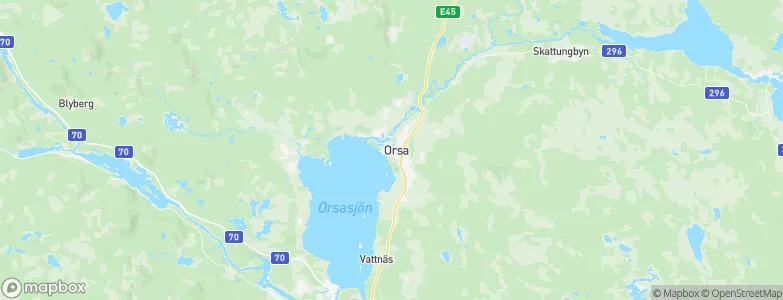 Orsa, Sweden Map