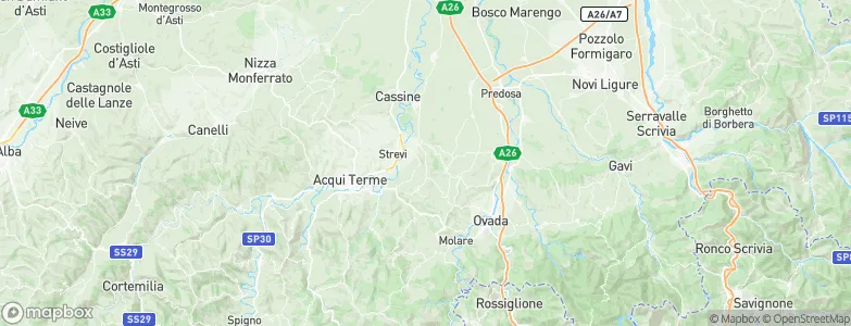 Orsara Bormida, Italy Map